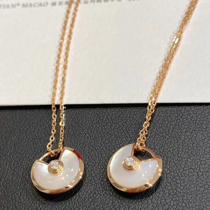 ¡®Moco¡¯AMULETTE ROSE GOLD MOP NECKLACE