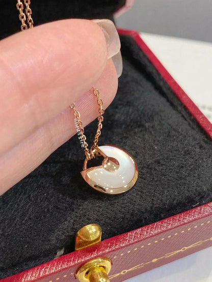 ¡®Moco¡¯AMULETTE ROSE GOLD MOP NECKLACE