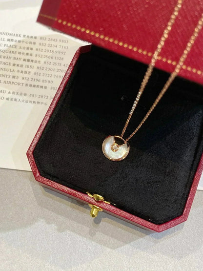 ¡®Moco¡¯AMULETTE ROSE GOLD MOP NECKLACE