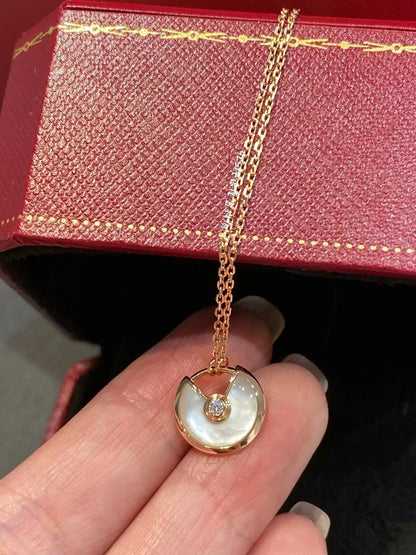 ¡®Moco¡¯AMULETTE ROSE GOLD MOP NECKLACE