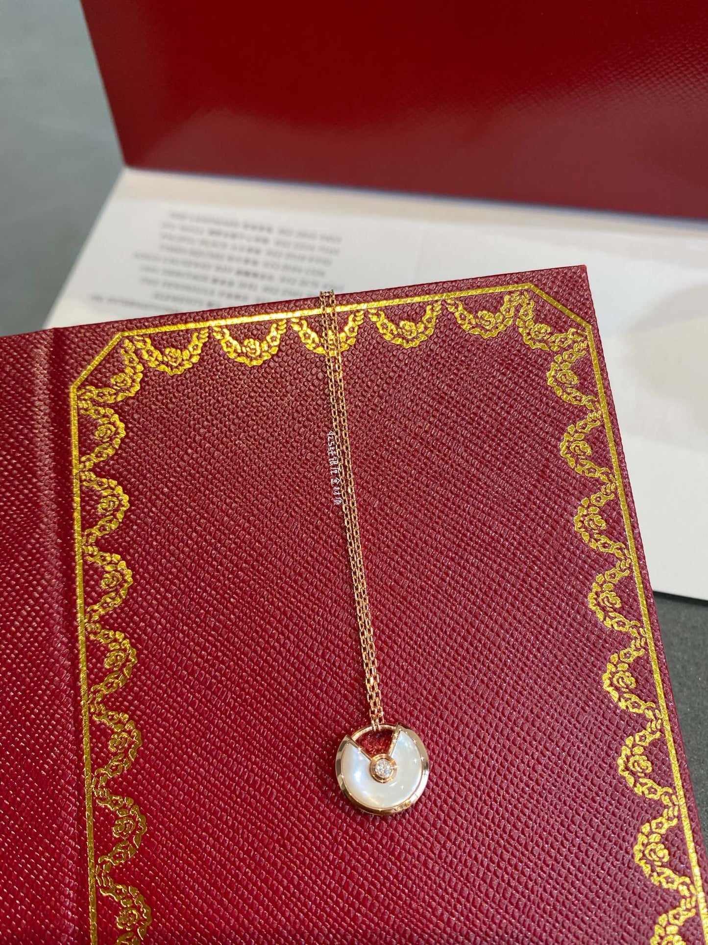 ¡®Moco¡¯AMULETTE ROSE GOLD MOP NECKLACE