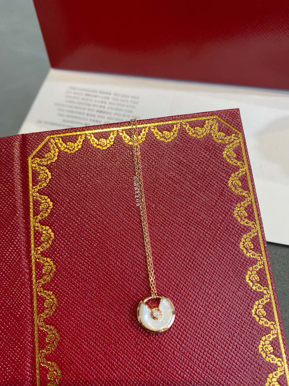 ¡®Moco¡¯AMULETTE ROSE GOLD MOP NECKLACE