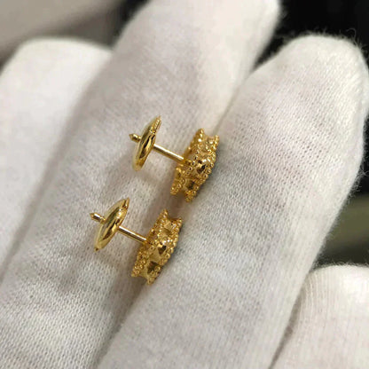 ¡®Moco¡¯CLOVER MINI 9.5MM MALACHITE  EARRINGS