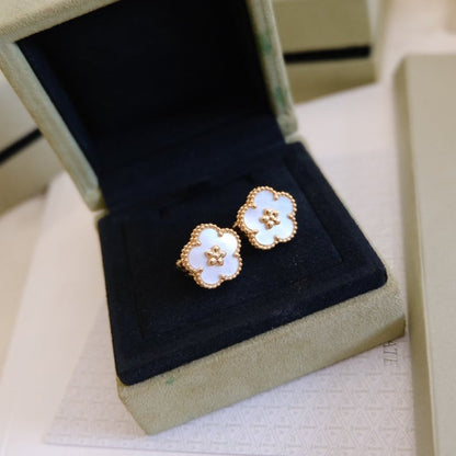 ¡®Moco¡¯LUCKY PINK GOLD WHITE MOP EARRINGS