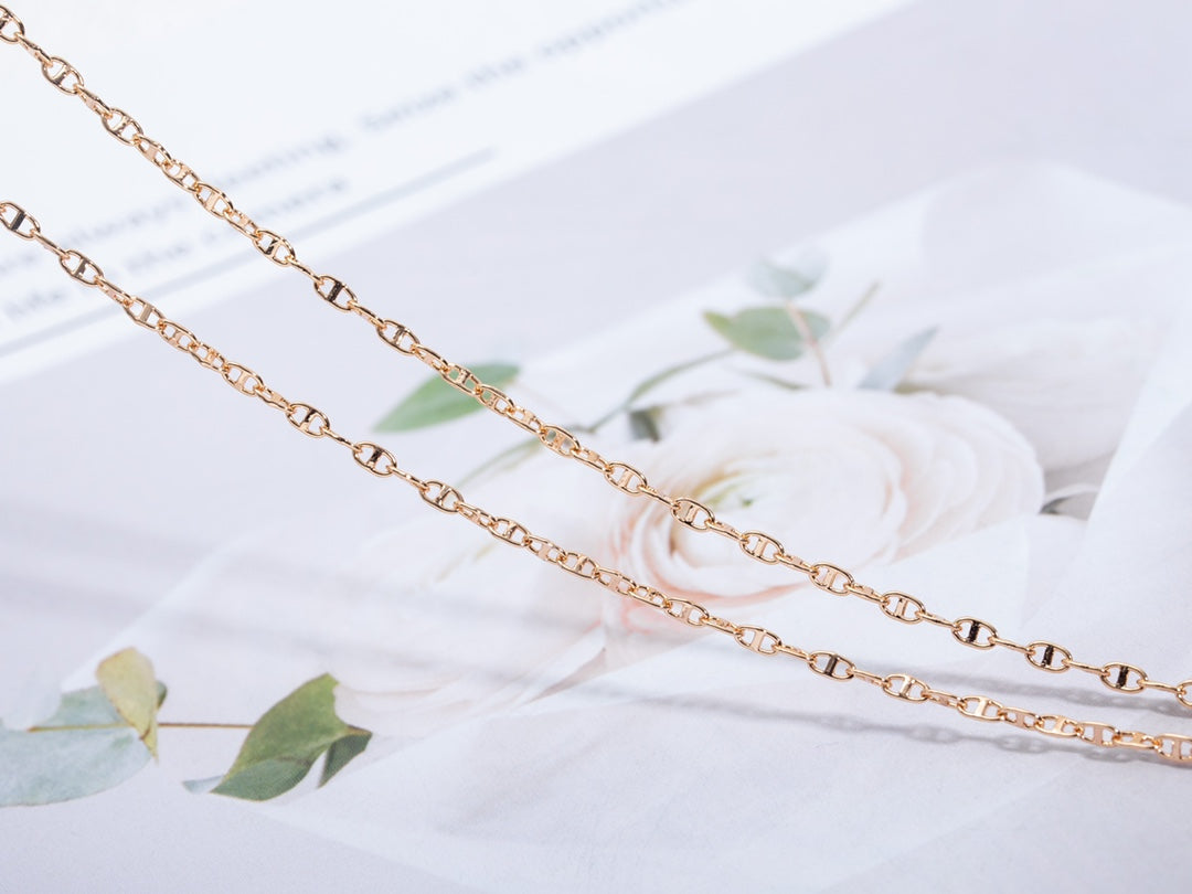 ¡®Moco¡¯ECHAPPEE NECKLACE PINK GOLD