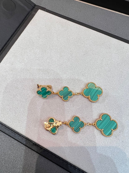 ¡®Moco¡¯CLOVER MALACHITE 3 MOTIFS GOLD