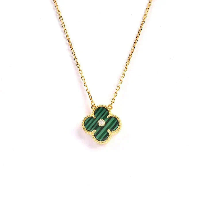 ¡®Moco¡¯CLOVER 15MM DIAMOND TURQUOISE NECKLACE