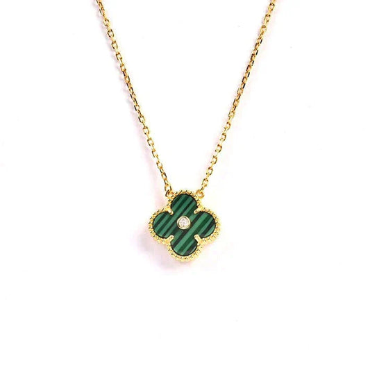 ¡®Moco¡¯CLOVER 15MM DIAMOND TURQUOISE NECKLACE