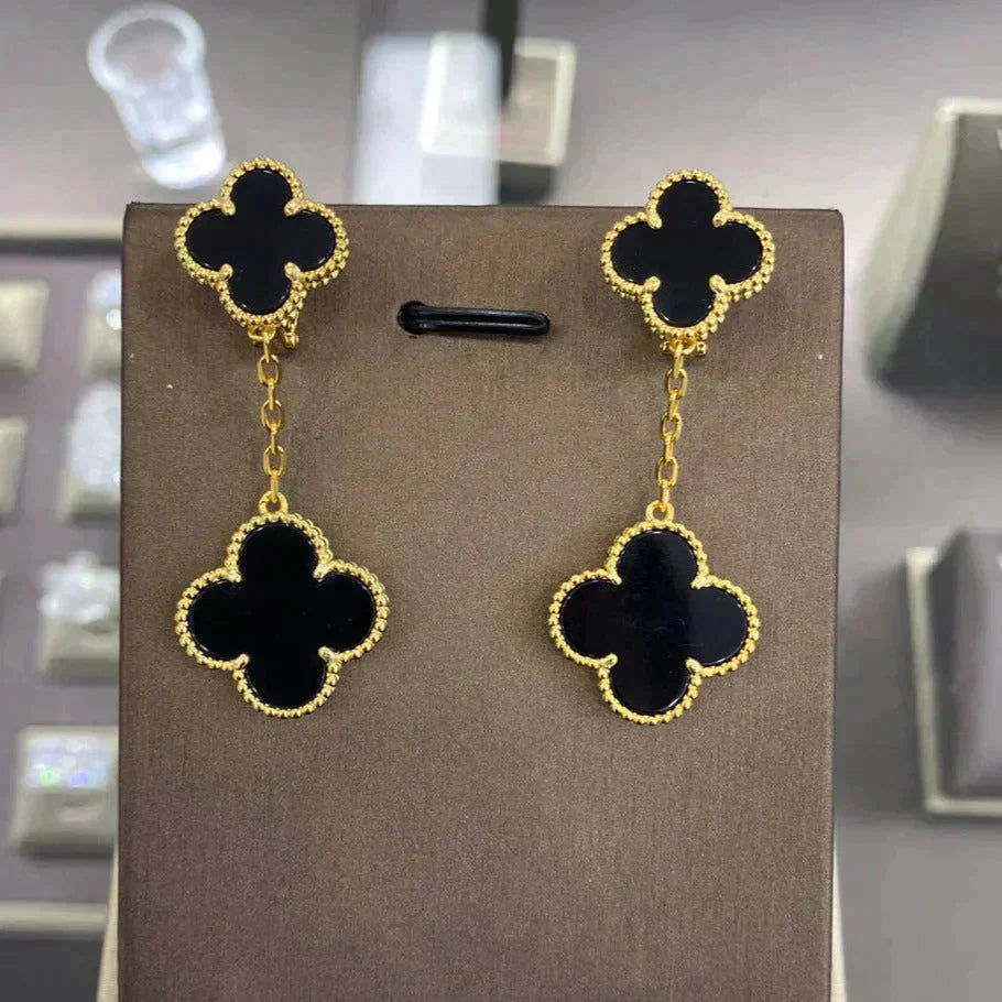 ¡®Moco¡¯CLOVER 2 MOTIFS  EARRINGS (MULTIPLE CHOICESC