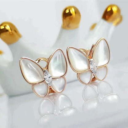 ¡®Moco¡¯BUTTERFLY MOP DIAMOND EARRINGS