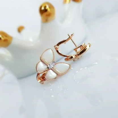 ¡®Moco¡¯BUTTERFLY MOP DIAMOND EARRINGS