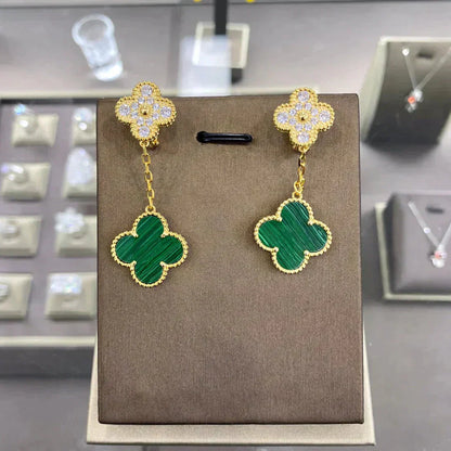 ¡®Moco¡¯CLOVER  2 MOTIFS  DIAMOND  EARRINGS (MULTIPLE CHOICESç´