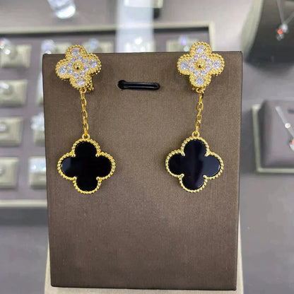 ¡®Moco¡¯CLOVER  2 MOTIFS  DIAMOND  EARRINGS (MULTIPLE CHOICESç´