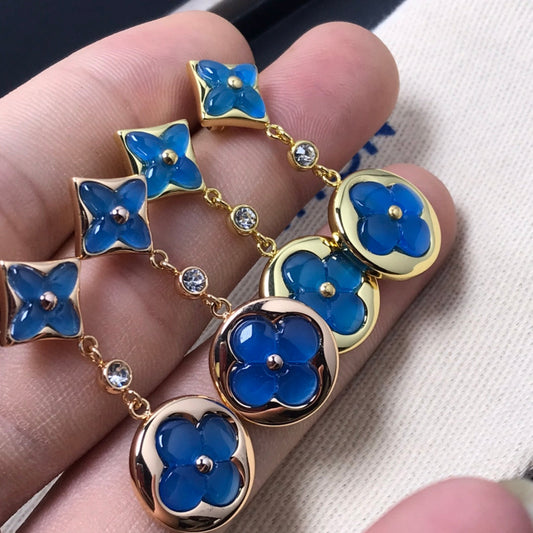 ¡®Moco¡¯STAR AND SUN AGATE DIAMOND EARRINGS