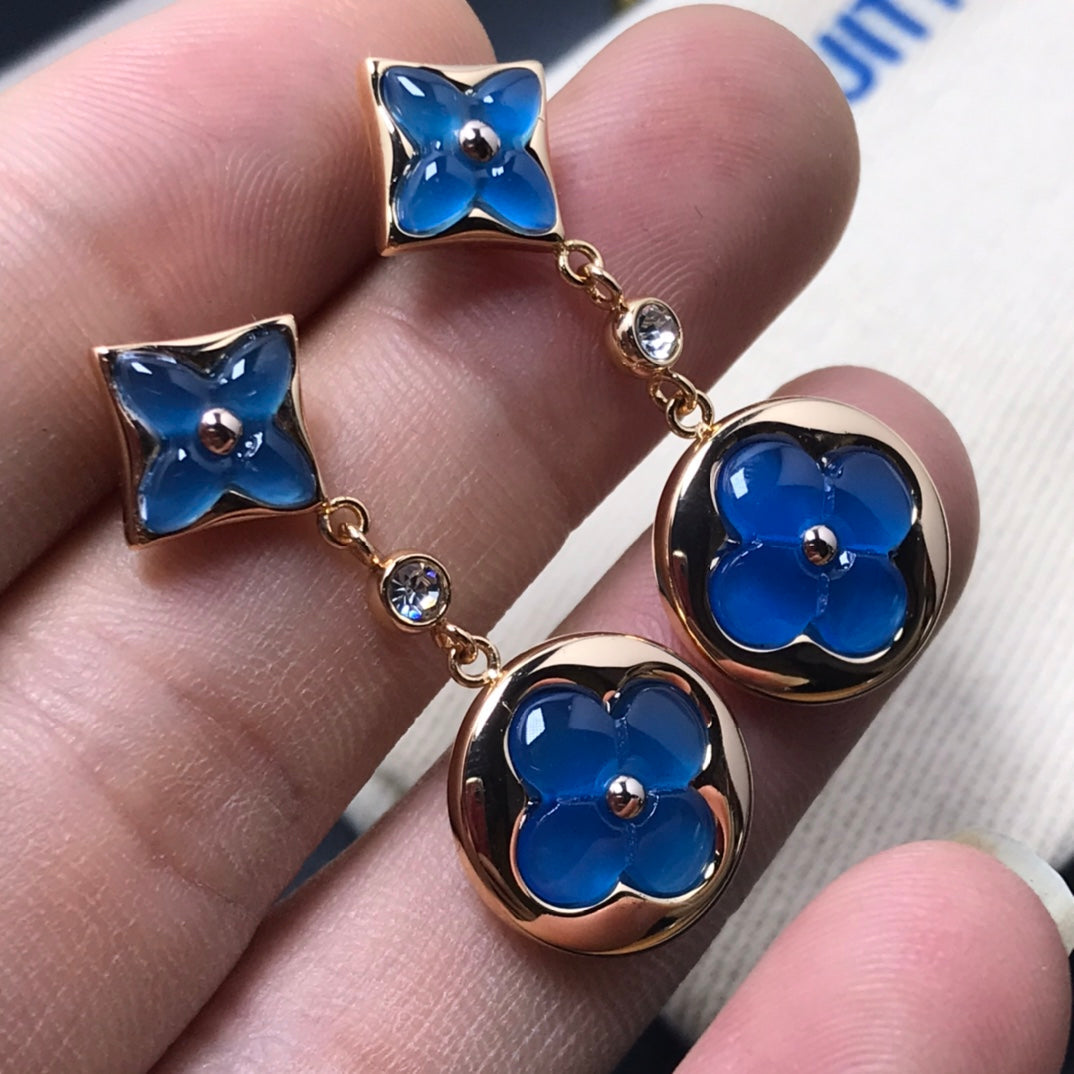 ¡®Moco¡¯STAR AND SUN AGATE DIAMOND EARRINGS