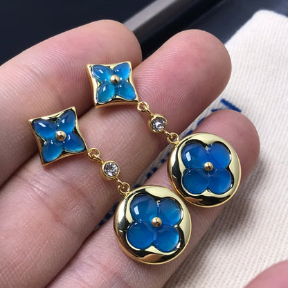 ¡®Moco¡¯STAR AND SUN AGATE DIAMOND EARRINGS