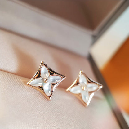 ¡®Moco¡¯STAR MOP PINK GOLD EARRINGS