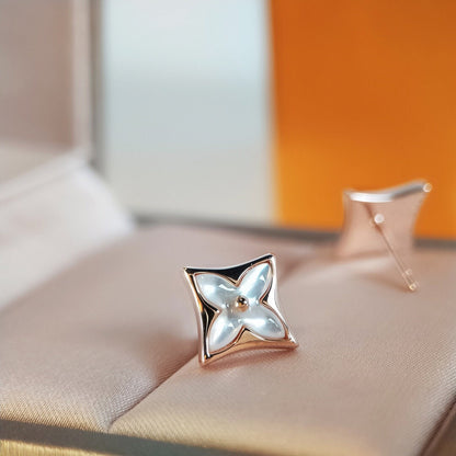 ¡®Moco¡¯STAR MOP PINK GOLD EARRINGS