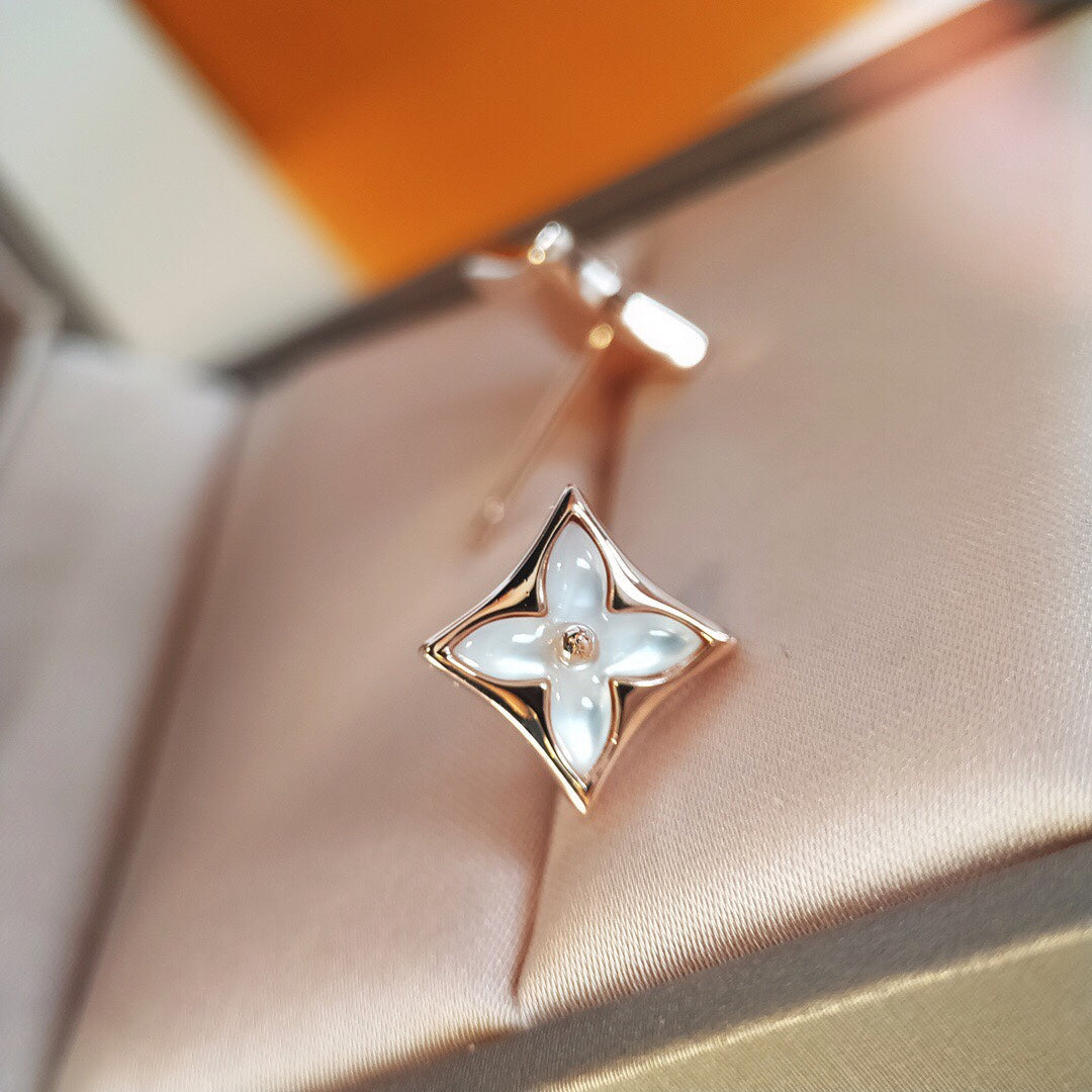 ¡®Moco¡¯STAR MOP PINK GOLD EARRINGS