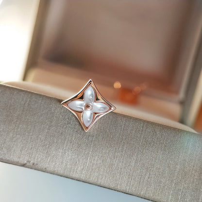 ¡®Moco¡¯STAR MOP PINK GOLD EARRINGS