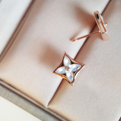 ¡®Moco¡¯STAR MOP PINK GOLD EARRINGS