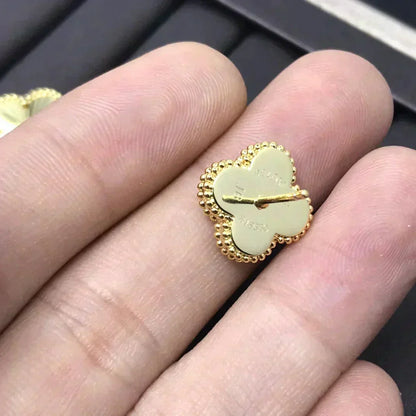 ¡®Moco¡¯CLOVER MINI 9.5MM LASER EARRINGS