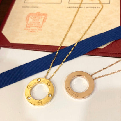 ¡®Moco¡¯LOVE NECKLACE 16MM 3 DIAMONDS