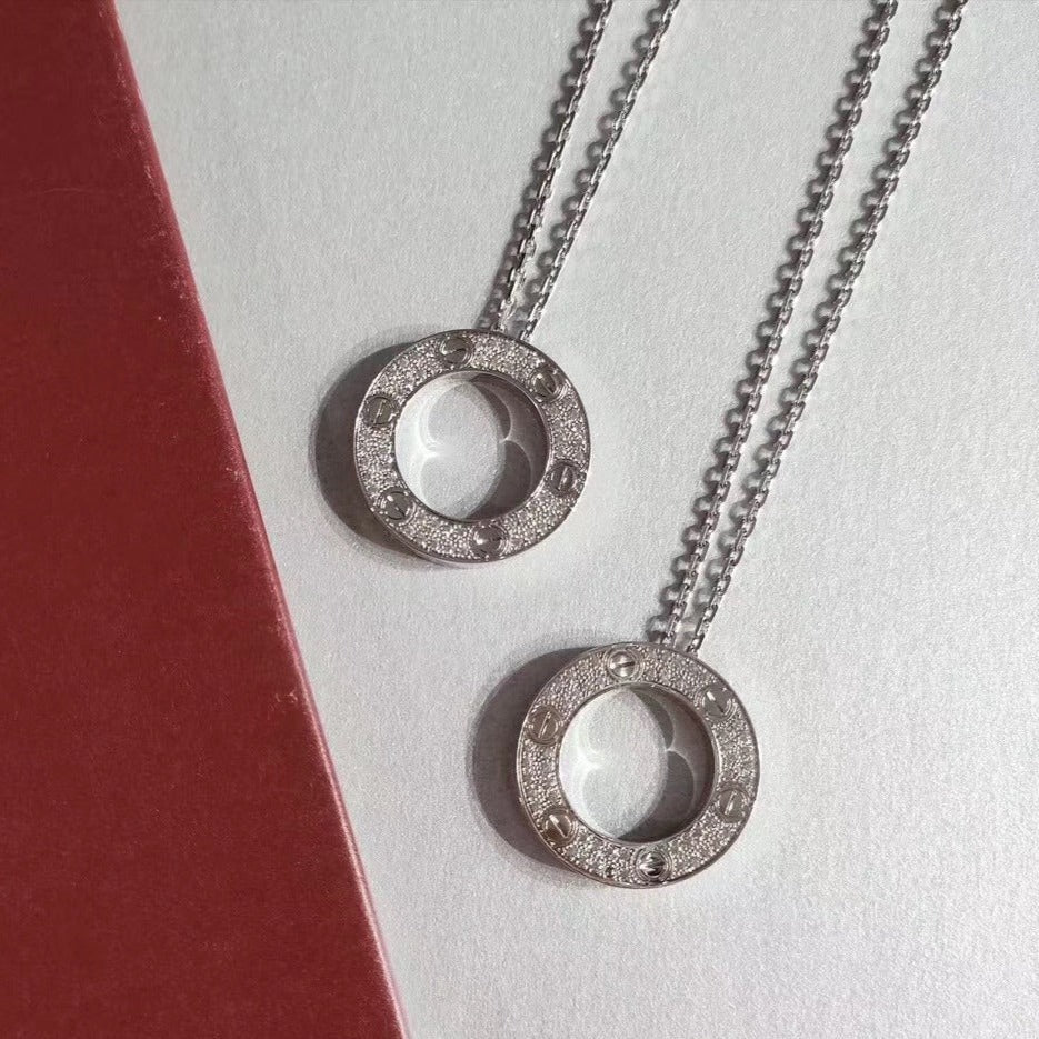 ¡®Moco¡¯LOVE NECKLACE ADJUSTABLE SILVER