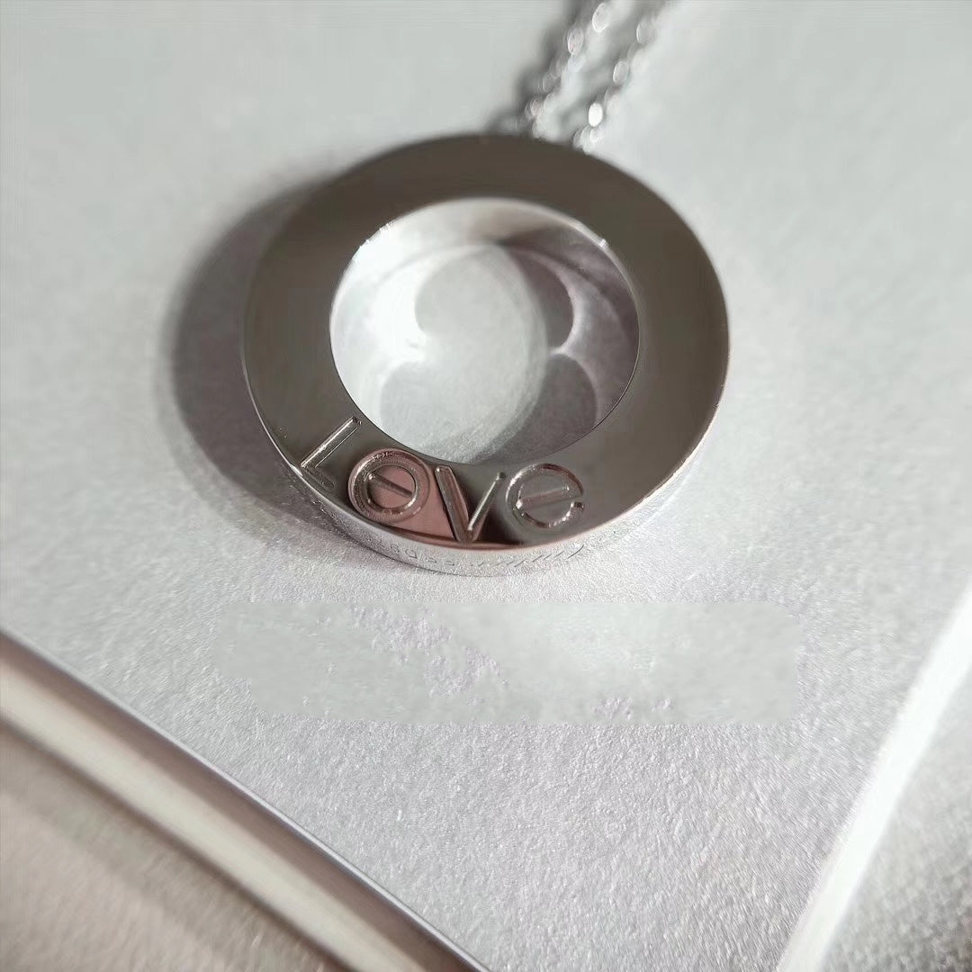 ¡®Moco¡¯LOVE NECKLACE ADJUSTABLE SILVER