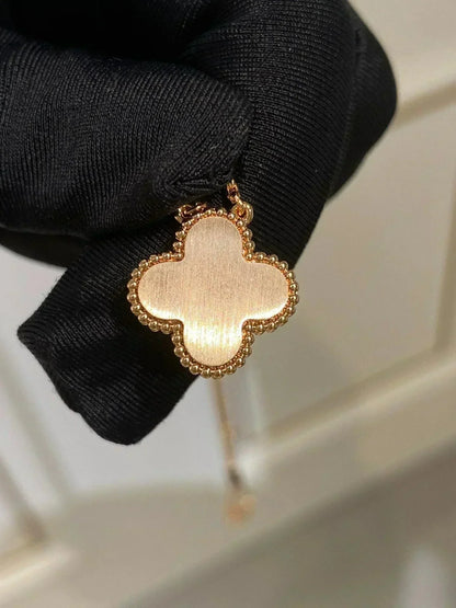 ¡®Moco¡¯CLOVER 15MM DIAMOND RHODONITE NECKLACE