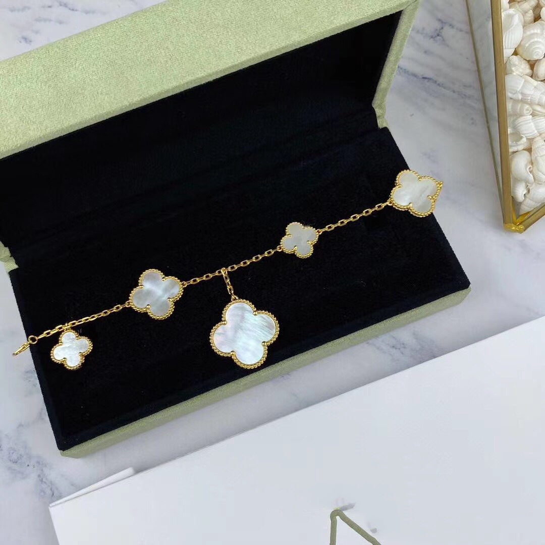 ¡®Moco¡¯MAGIC CLOVER MOP GOLD BRACELET 5 MOTIFS