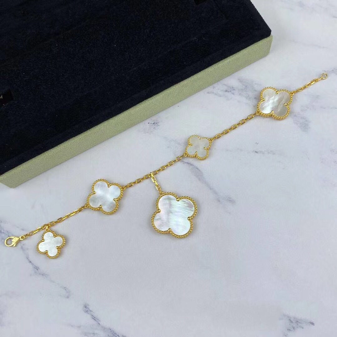 ¡®Moco¡¯MAGIC CLOVER MOP GOLD BRACELET 5 MOTIFS