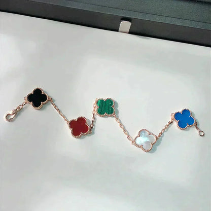 [Moco]New CLOVER 5 MOTIFS MULTICOLOR BRACELET