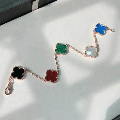 [Moco]New CLOVER 5 MOTIFS MULTICOLOR BRACELET