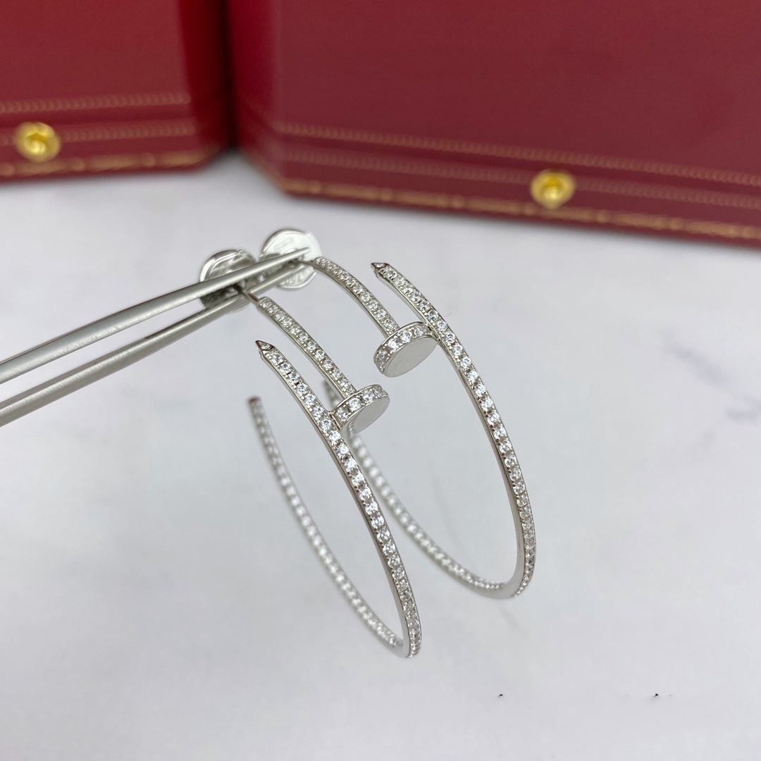 ¡®Moco¡¯JUSTE EARRINGS FULL DIAMONDS 1.8MM