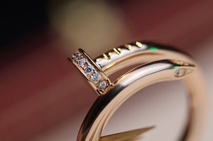 ¡®Moco¡¯JUSTE RING 2.65MM PINK GOLD DIAMOND