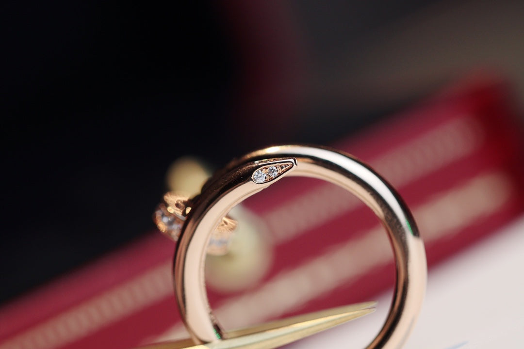 ¡®Moco¡¯JUSTE RING 2.65MM PINK GOLD DIAMOND