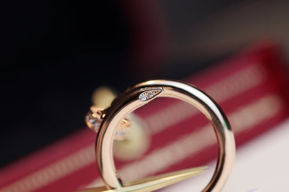 ¡®Moco¡¯JUSTE RING 2.65MM PINK GOLD DIAMOND