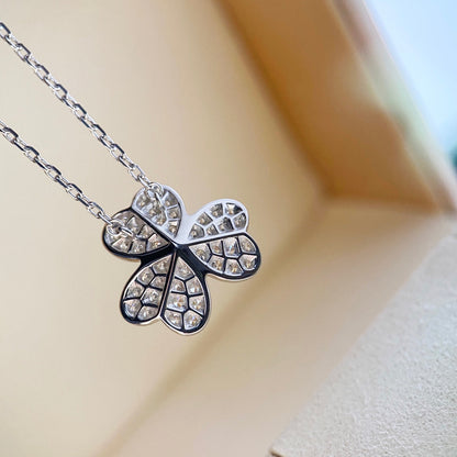 ¡®Moco¡¯CLOVER DIAMOND NECKLACE SILVER
