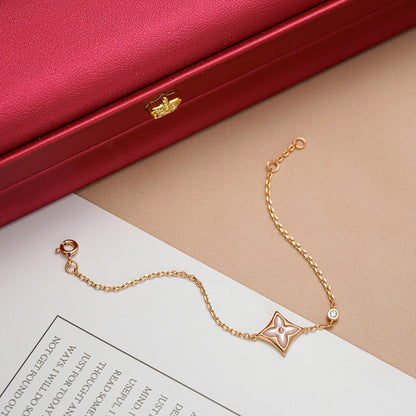 ¡®Moco¡¯STAR 1 DIAMOND PINK GOLD BRACELET