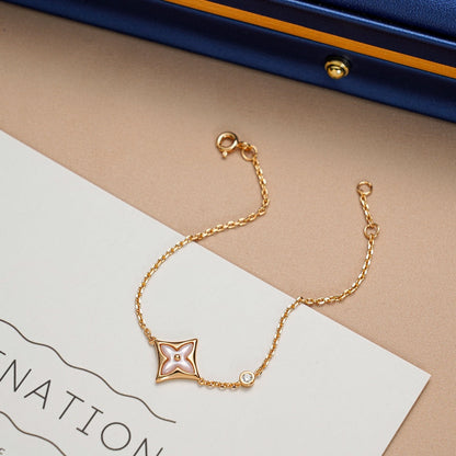 ¡®Moco¡¯STAR 1 DIAMOND PINK GOLD BRACELET
