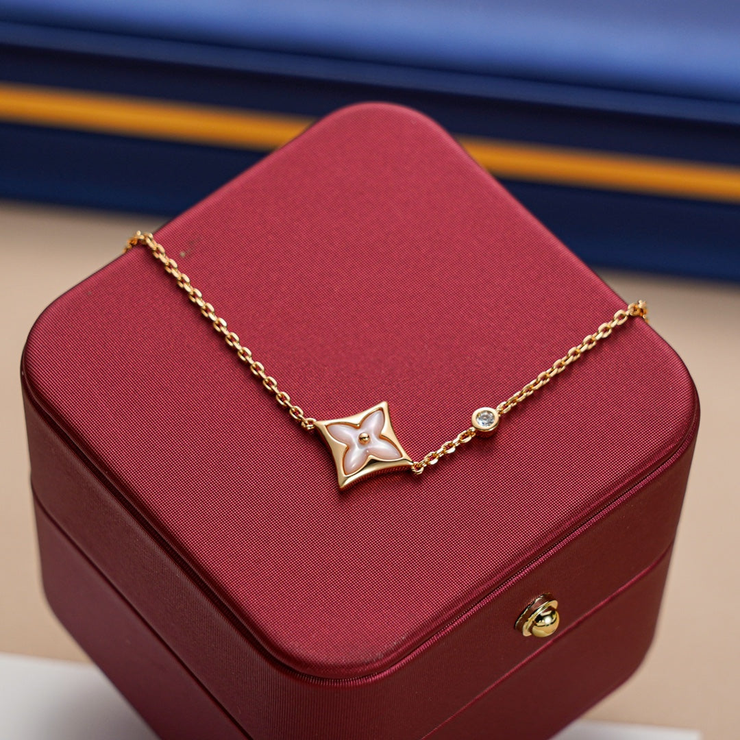 ¡®Moco¡¯STAR 1 DIAMOND PINK GOLD BRACELET