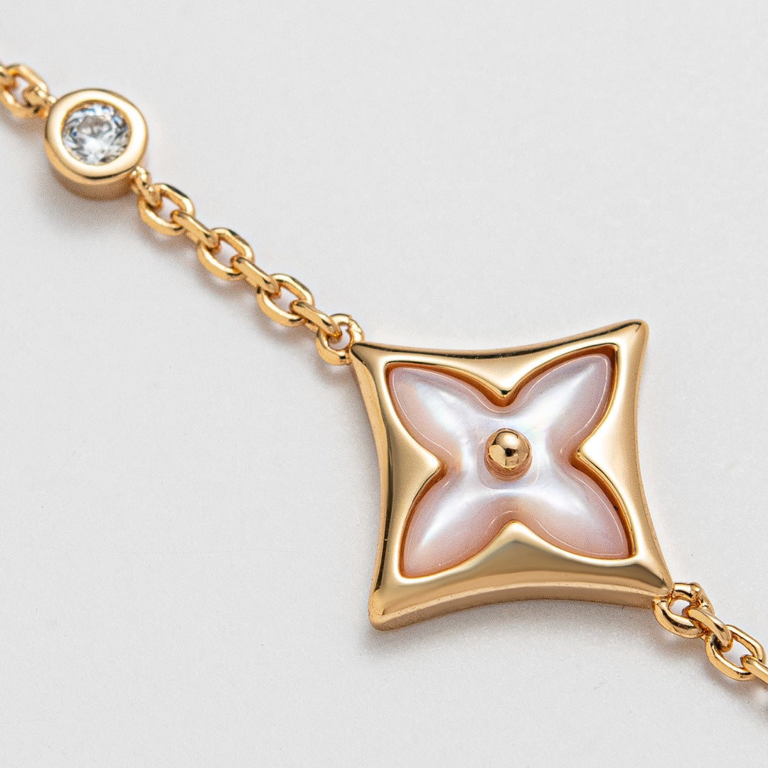 ¡®Moco¡¯STAR 1 DIAMOND PINK GOLD BRACELET