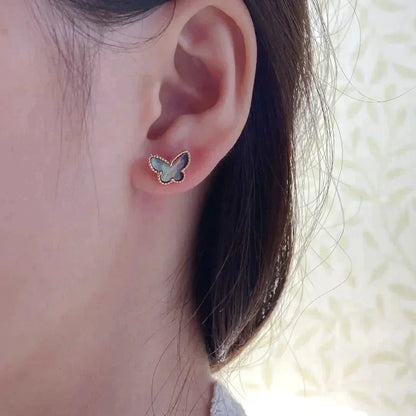 ¡®Moco¡¯BUTTERFLY DARK MOP  EARRINGS