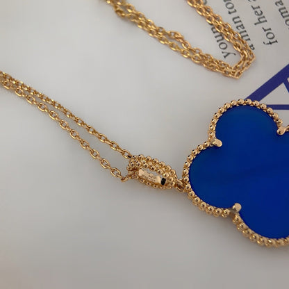 ¡®Moco¡¯CLOVER 25MM NECKLACE TURQUOISE ROSE GOLD