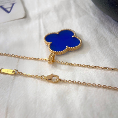 ¡®Moco¡¯CLOVER 25MM NECKLACE TURQUOISE ROSE GOLD