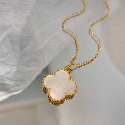 ¡®Moco¡¯CLOVER 25MM MOP LARGE PENDANT NECKLACE