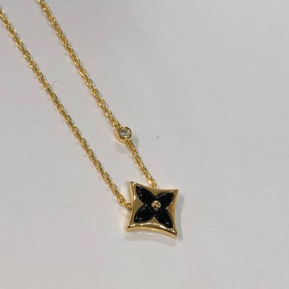 ¡®Moco¡¯STAR BLACK MOP NECKLACE