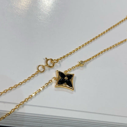 ¡®Moco¡¯STAR BLACK MOP NECKLACE