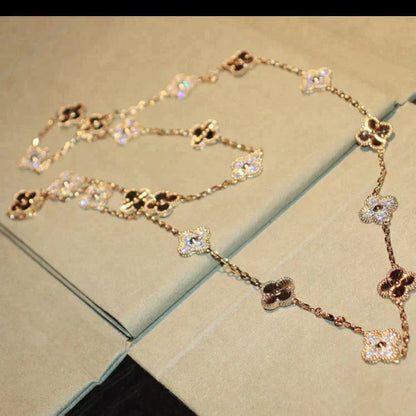 ¡®Moco¡¯CLOVER 20 MOTIFS LASER DIAMOND NECKLACE